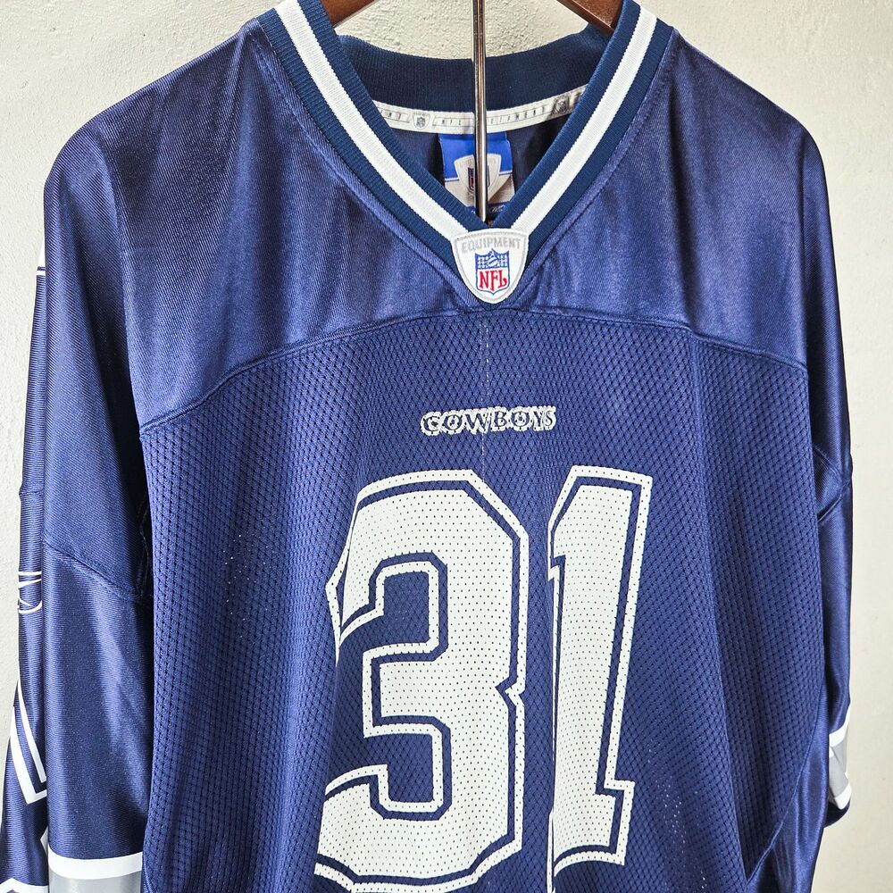 Vintage Reebok NFL Dallas Cowboys Roy Williams 31 Jersey Navy Men's 2XL XXL
